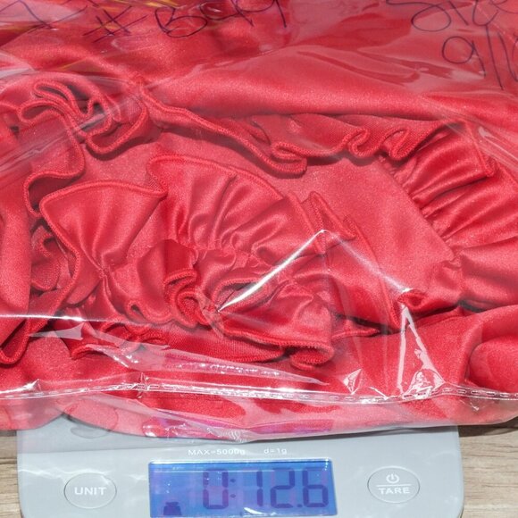 Vintage Jessica McClintock for Gunne Sax Strapless Formal Prom Dress Red 9/10 - Picture 15 of 15